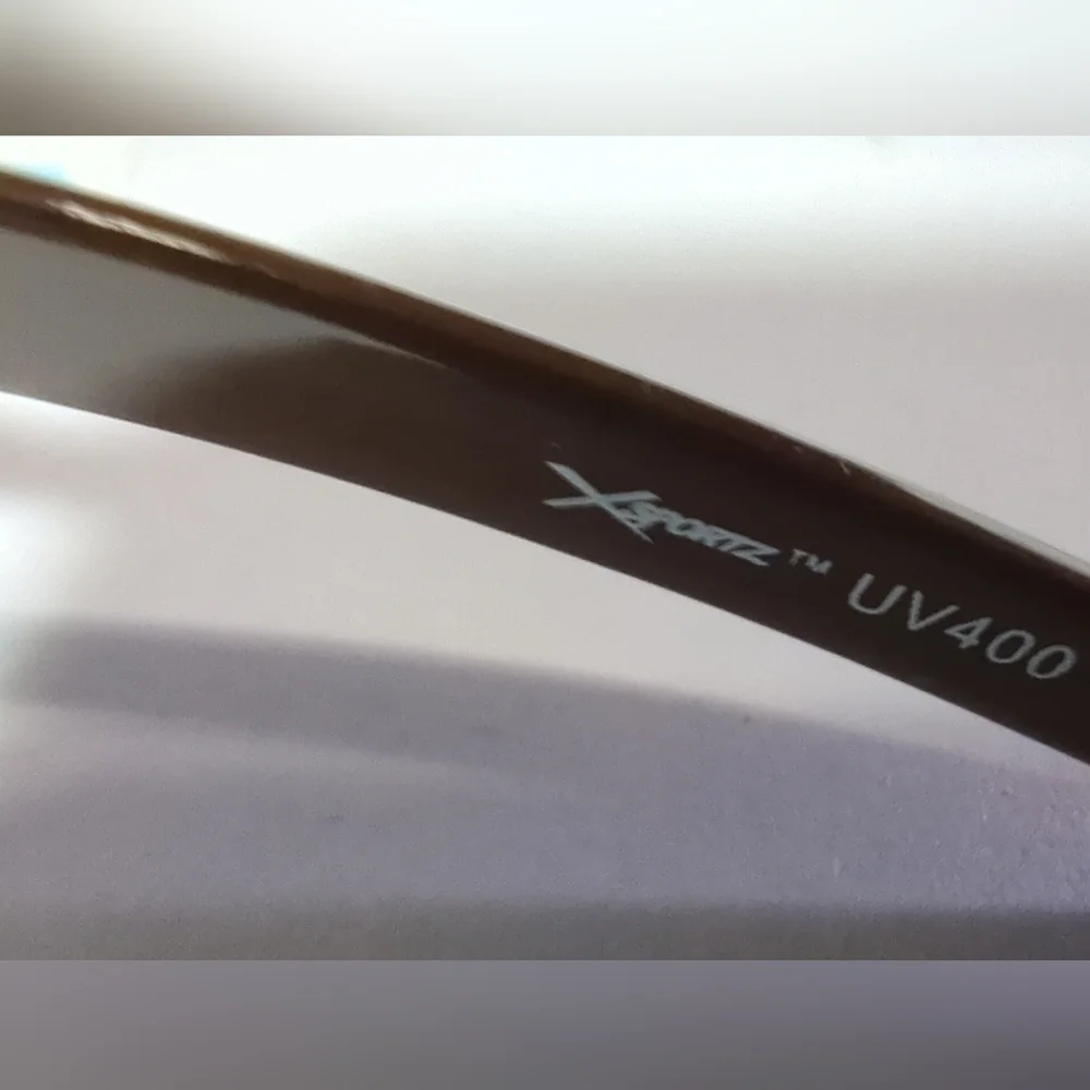 Xsportz™ Comfortable Wrap-around Rimless Sunglasses Brown NWT